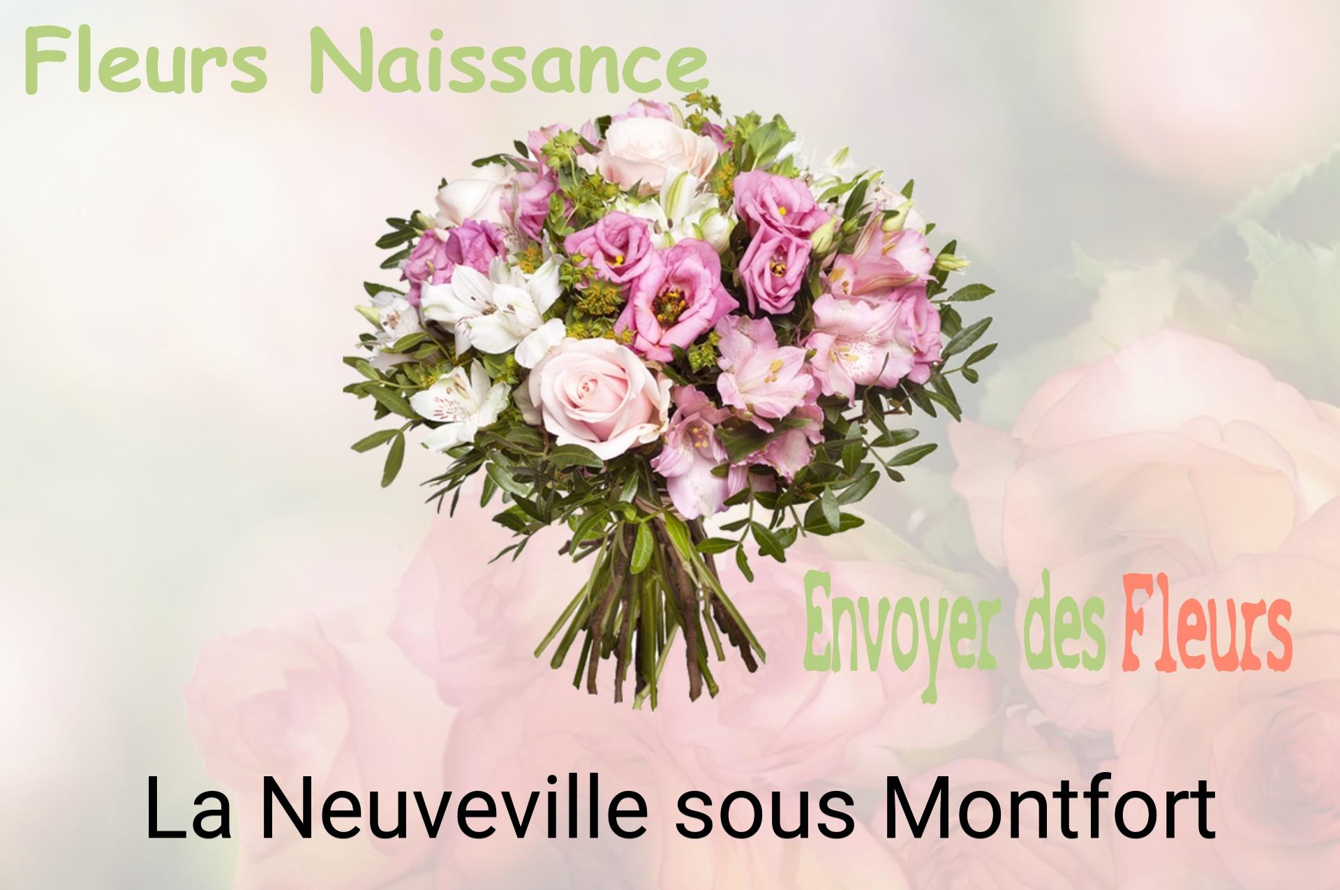 Bouquet de fleurs de naissance livré à La Neuveville-sous-Montfort