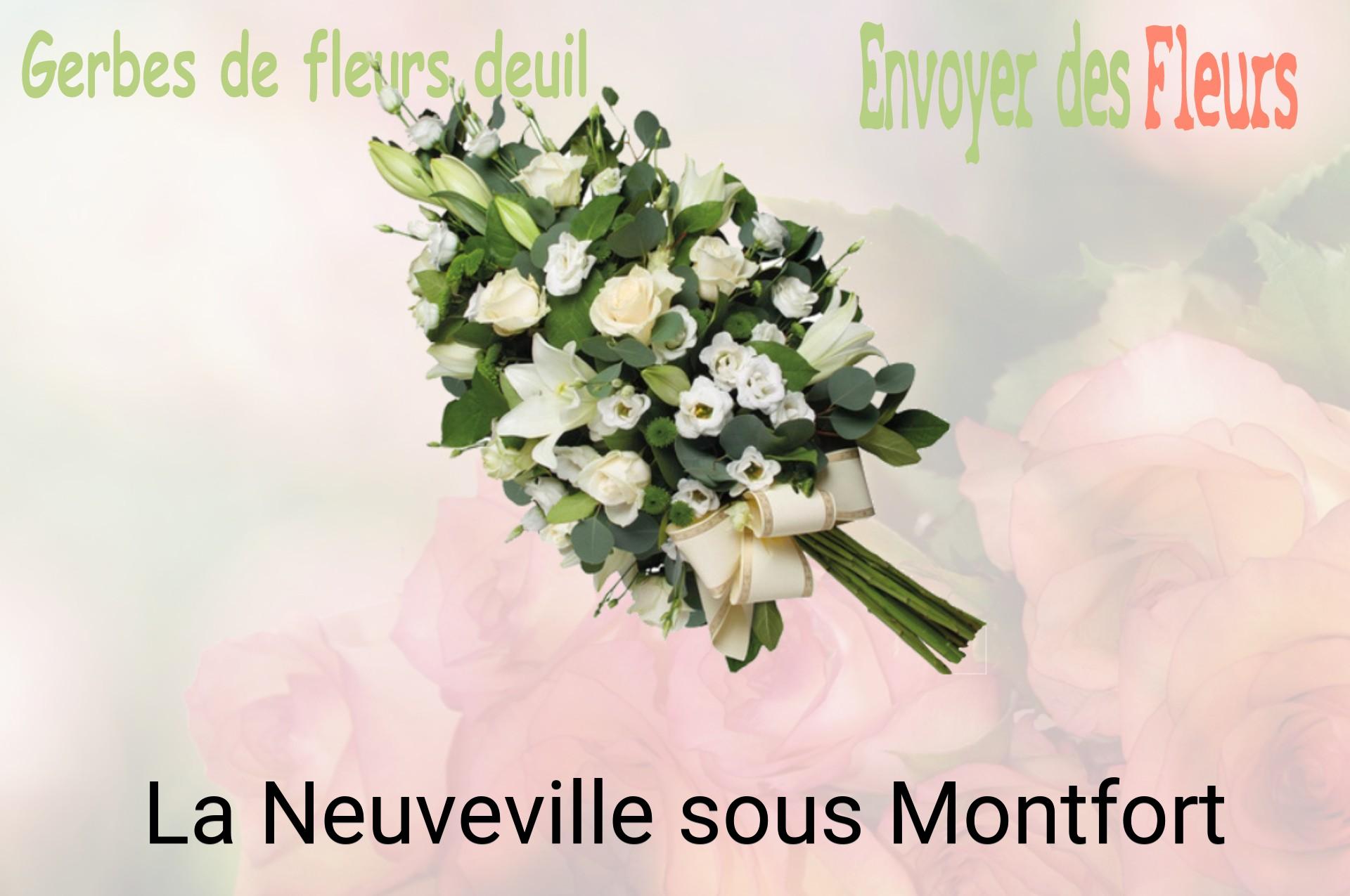 Gerbe de fleurs de deuil livrée à La Neuveville-sous-Montfort