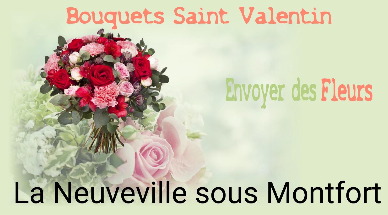Roses de Saint-Valentin livrées à La Neuveville-sous-Montfort